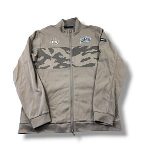 Under Armour Navy Midshipmen Olive/Camo Special Game Full Zip Fleece Jacket Sz L